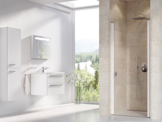 Sprchové dveře –  Ravak CSD1 90, lesk+transparent