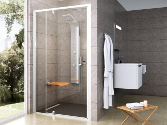 Sprchové dveře –  Ravak PDOP2 120, biela+transparent